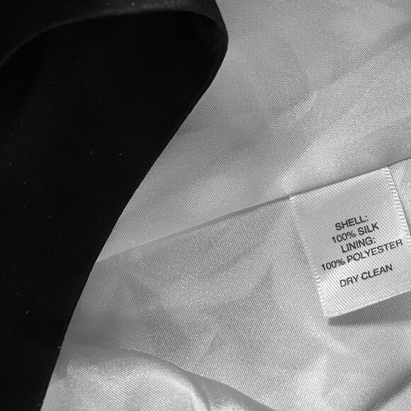 Mod Black & White Silk Mini Dress - Picture 3 of 5